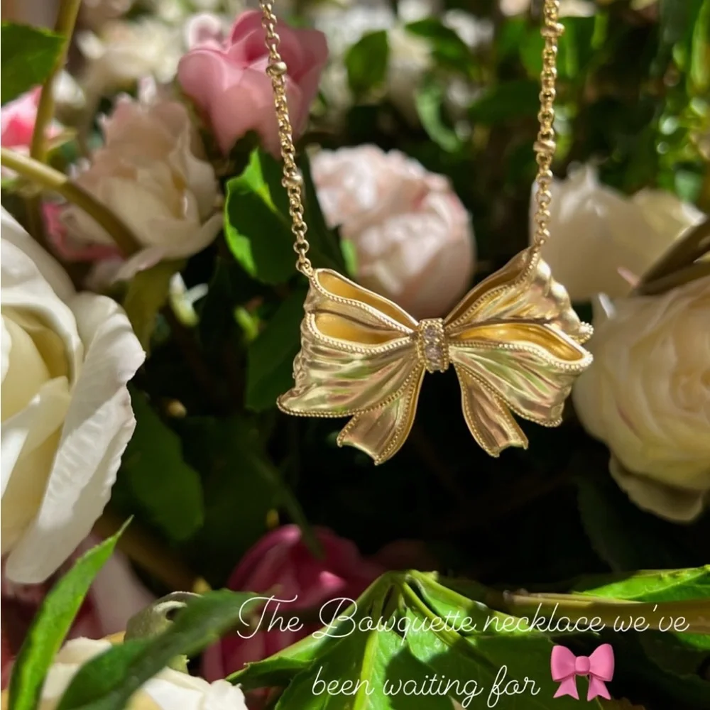LOVESHACKFANCY Kendra Scott Statement Bow 🎀 Necklace Founder Favorite